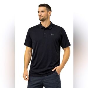 Under Armour The Performance Polo Shirt Men’s Large Black Athletic Golf